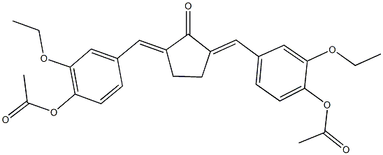 4-({3-[4-(acetyloxy)-3-ethoxybenzylidene]-2-oxocyclopentylidene}methyl)-2-ethoxyphenyl acetate|