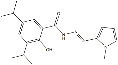 2-hydroxy-3,5-diisopropyl-N'-[(1-methyl-1H-pyrrol-2-yl)methylene]benzohydrazide|