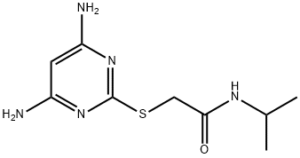2-[(4,6-diaminopyrimidin-2-yl)sulfanyl]-N-(1-methylethyl)acetamide Structure