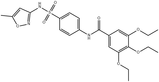 3,4,5-triethoxy-N-(4-{[(5-methyl-3-isoxazolyl)amino]sulfonyl}phenyl)benzamide|
