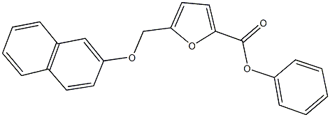 phenyl 5-[(2-naphthyloxy)methyl]-2-furoate Struktur