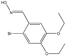 2-bromo-4,5-diethoxybenzaldehyde oxime Structure