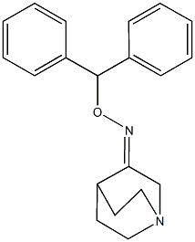 quinuclidin-3-one O-benzhydryloxime Structure