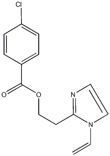 2-(1-vinyl-1H-imidazol-2-yl)ethyl 4-chlorobenzoate Structure