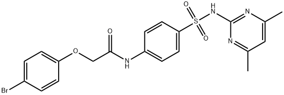 2-(4-bromophenoxy)-N-(4-{[(4,6-dimethyl-2-pyrimidinyl)amino]sulfonyl}phenyl)acetamide|