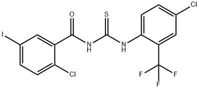 445419-18-1 N-(2-chloro-5-iodobenzoyl)-N'-[4-chloro-2-(trifluoromethyl)phenyl]thiourea