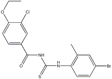445419-48-7 N-(4-bromo-2-methylphenyl)-N'-(3-chloro-4-ethoxybenzoyl)thiourea