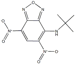 4-(tert-butylamino)-5,7-bisnitro-2,1,3-benzoxadiazole 结构式