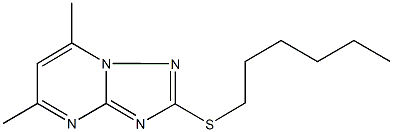 445420-98-4 2-(hexylsulfanyl)-5,7-dimethyl[1,2,4]triazolo[1,5-a]pyrimidine