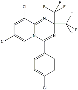 446053-11-8 7,9-dichloro-4-(4-chlorophenyl)-2,2-bis(trifluoromethyl)-2H-pyrido[1,2-a][1,3,5]triazine