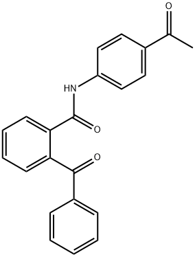 N-(4-acetylphenyl)-2-benzoylbenzamide Struktur