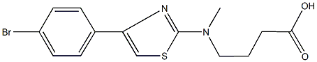 447410-09-5 4-[[4-(4-bromophenyl)-1,3-thiazol-2-yl](methyl)amino]butanoic acid