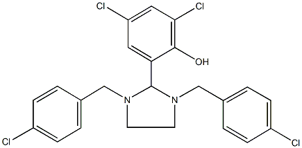 2-[1,3-bis(4-chlorobenzyl)-2-imidazolidinyl]-4,6-dichlorophenol,447431-06-3,结构式