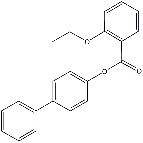 [1,1'-biphenyl]-4-yl 2-ethoxybenzoate Struktur