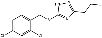 5-[(2,4-dichlorobenzyl)sulfanyl]-3-propyl-1H-1,2,4-triazole Struktur