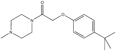 4-tert-butylphenyl 2-(4-methyl-1-piperazinyl)-2-oxoethyl ether Structure