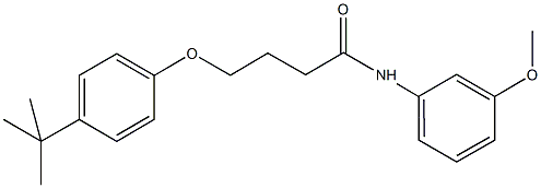 4-(4-tert-butylphenoxy)-N-(3-methoxyphenyl)butanamide Structure