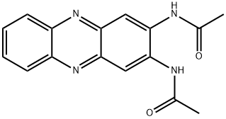 N-[3-(acetylamino)-2-phenazinyl]acetamide Structure