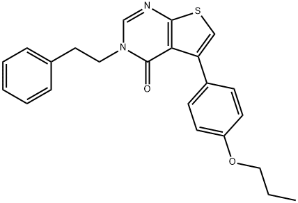 457919-07-2 3-(2-phenylethyl)-5-(4-propoxyphenyl)thieno[2,3-d]pyrimidin-4(3H)-one