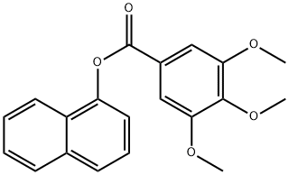 1-Naphthalenyl 3,4,5-trimethoxybenzoate, 457923-29-4, 结构式