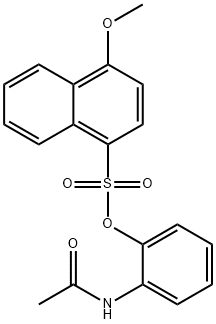 2-(acetylamino)phenyl 4-methoxy-1-naphthalenesulfonate Structure