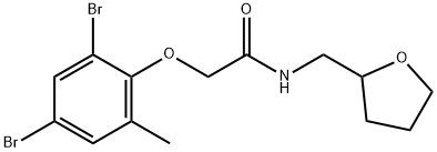 458536-78-2 2-(2,4-dibromo-6-methylphenoxy)-N-(tetrahydro-2-furanylmethyl)acetamide