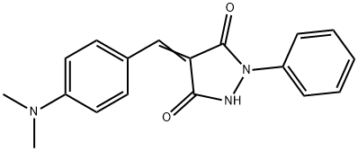 4-[4-(dimethylamino)benzylidene]-1-phenyl-3,5-pyrazolidinedione Structure