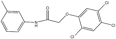 N-(3-methylphenyl)-2-(2,4,5-trichlorophenoxy)acetamide Structure