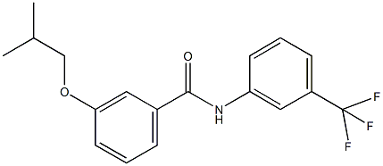 3-isobutoxy-N-[3-(trifluoromethyl)phenyl]benzamide Structure