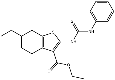 461394-73-0 ethyl 2-[(anilinocarbothioyl)amino]-6-ethyl-4,5,6,7-tetrahydro-1-benzothiophene-3-carboxylate