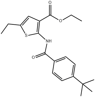 461438-30-2 ethyl 2-[(4-tert-butylbenzoyl)amino]-5-ethyl-3-thiophenecarboxylate