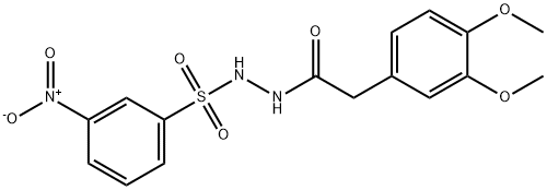 462080-65-5 N'-[(3,4-dimethoxyphenyl)acetyl]-3-nitrobenzenesulfonohydrazide