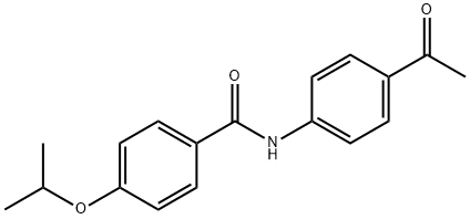 N-(4-acetylphenyl)-4-isopropoxybenzamide 结构式