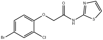 2-(4-bromo-2-chlorophenoxy)-N-(1,3-thiazol-2-yl)acetamide