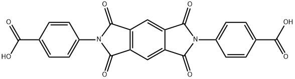 4-(6-(4-carboxyphenyl)-1,3,5,7-tetraoxo-3,5,6,7-tetrahydropyrrolo[3,4-f]isoindol-2(1H)-yl)benzoic acid 化学構造式