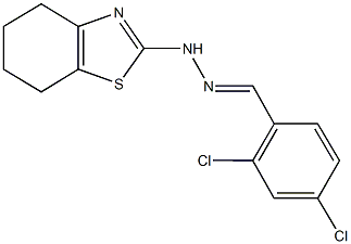 2,4-dichlorobenzaldehyde 4,5,6,7-tetrahydro-1,3-benzothiazol-2-ylhydrazone Structure