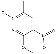3-methoxy-6-methyl-4-nitropyridazine 1-oxide Structure