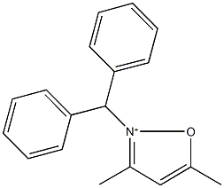 2-benzhydryl-3,5-dimethylisoxazol-2-ium Structure