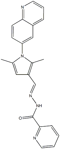 471921-61-6 N'-{[2,5-dimethyl-1-(6-quinolinyl)-1H-pyrrol-3-yl]methylene}-2-pyridinecarbohydrazide