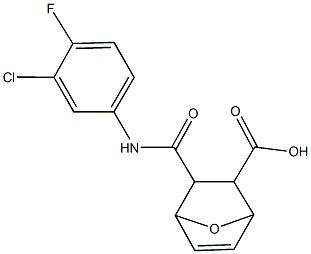 473445-19-1 3-[(3-chloro-4-fluoroanilino)carbonyl]-7-oxabicyclo[2.2.1]hept-5-ene-2-carboxylic acid