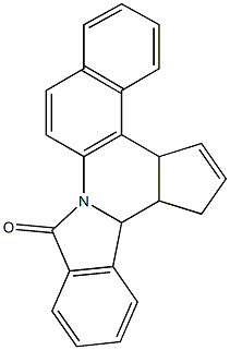 4c,7,7a,7b-tetrahydro-12H-benzo[f]cyclopenta[c]isoindolo[2,1-a]quinolin-12-one Struktur