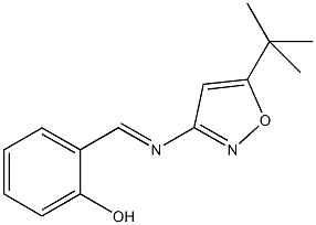 2-{[(5-tert-butyl-3-isoxazolyl)imino]methyl}phenol 结构式
