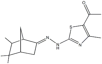 480435-55-0 5,5,6-trimethylbicyclo[2.2.1]heptan-2-one (5-acetyl-4-methyl-1,3-thiazol-2-yl)hydrazone