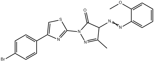 481702-73-2 2-[4-(4-bromophenyl)-1,3-thiazol-2-yl]-4-[(2-methoxyphenyl)diazenyl]-5-methyl-2,4-dihydro-3H-pyrazol-3-one