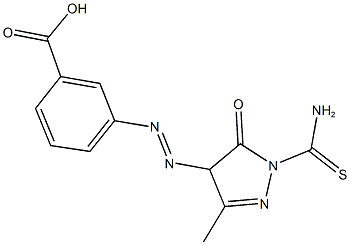 481702-92-5 3-{[1-(aminocarbothioyl)-3-methyl-5-oxo-4,5-dihydro-1H-pyrazol-4-yl]diazenyl}benzoic acid