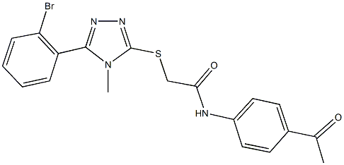 N-(4-acetylphenyl)-2-{[5-(2-bromophenyl)-4-methyl-4H-1,2,4-triazol-3-yl]sulfanyl}acetamide|