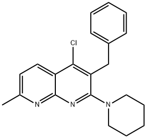 483342-57-0 3-benzyl-4-chloro-7-methyl-2-(1-piperidinyl)[1,8]naphthyridine