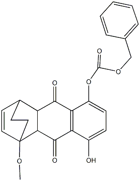 benzyl 8-hydroxy-12-methoxy-3,10-dioxotetracyclo[10.2.2.0~2,11~.0~4,9~]hexadeca-4,6,8,13-tetraen-5-yl carbonate,484025-13-0,结构式