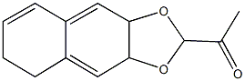 1-(3a,5,6,9a-tetrahydronaphtho[2,3-d][1,3]dioxol-2-yl)ethanone Struktur
