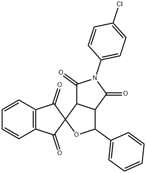 485826-47-9 1-phenyl-5-(4-chlorophenyl)-1,3-dihydro-1',3',4,6(2'H,3H,5H)-tetraoxospiro(1H-furo[3,4-c]pyrrole-3,2'-[1'H]-indene)